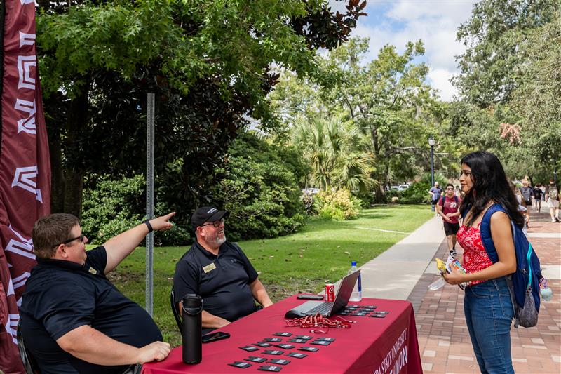 Photo of the Ask a Nole table